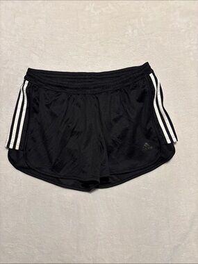 Adidas Climalite Black White Elastic Waist Shorts XL